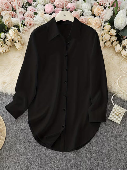 BLACK BUTTON DOWN SHIRT