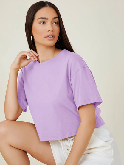 Basic Lilac Croptop