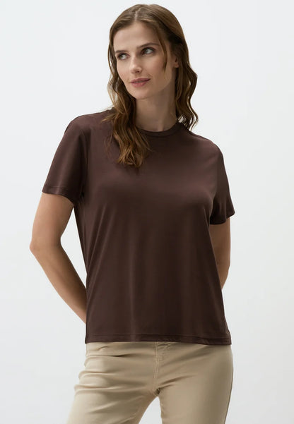BASIC BROWN TEE PLAIN