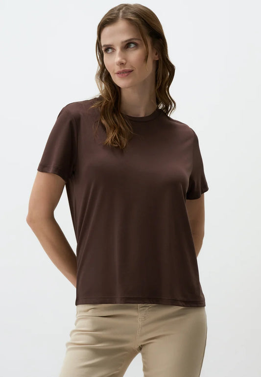 BASIC BROWN TEE PLAIN