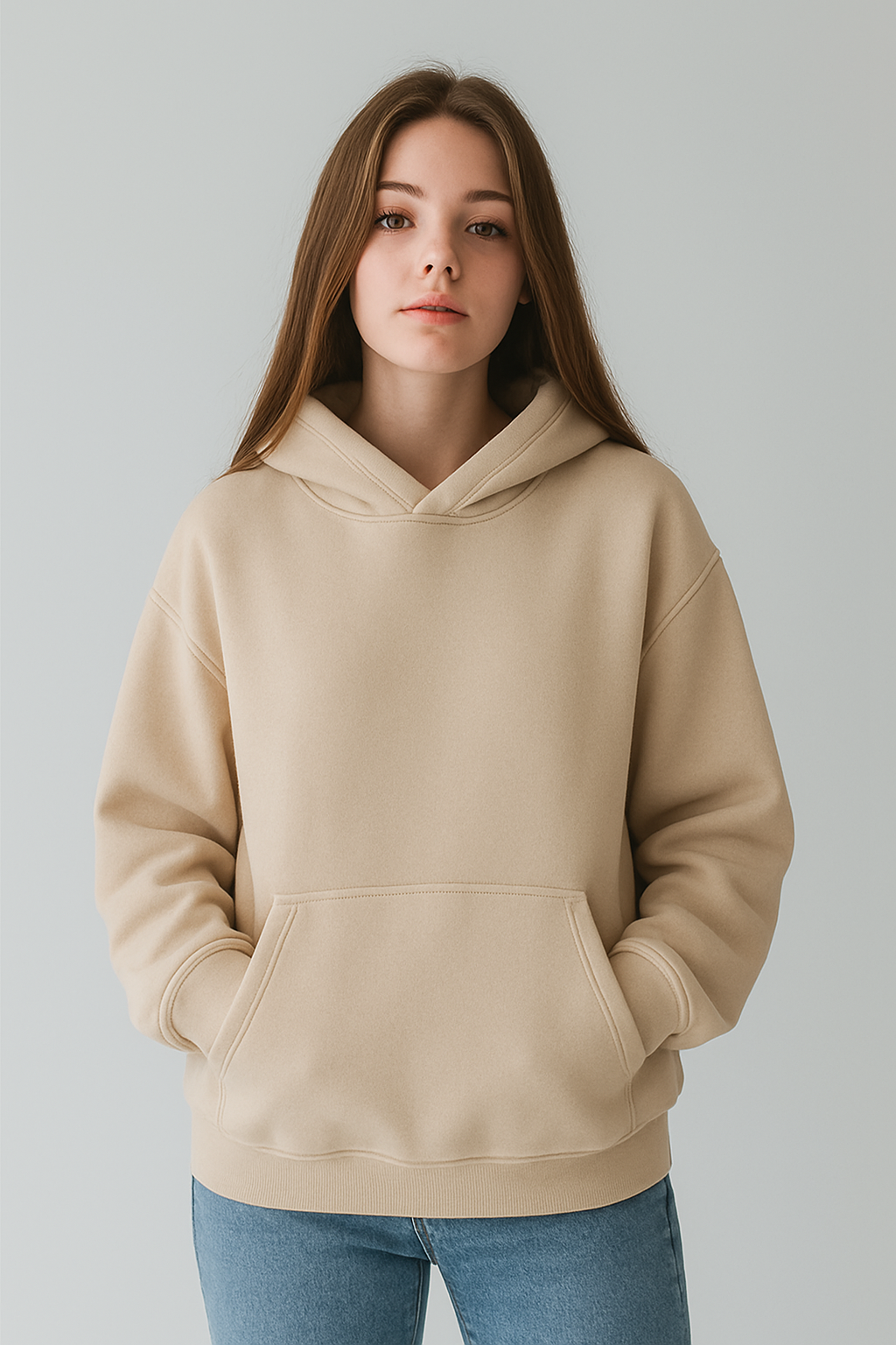 BASIC BEIGE HOODIE