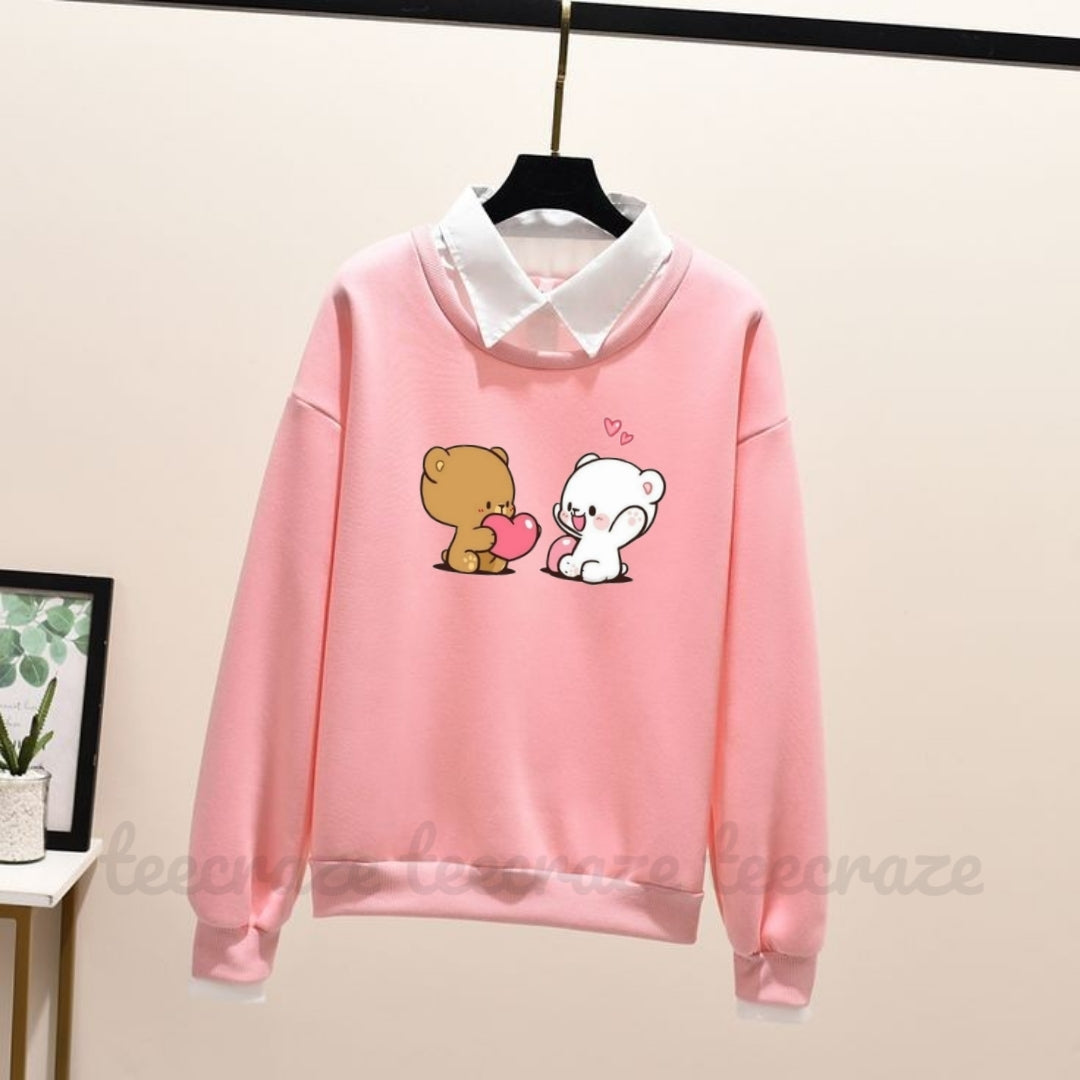 PINK COLLAR SWEATSHIRT Pairs