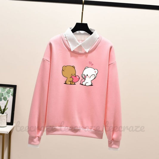 PINK COLLAR SWEATSHIRT Pairs