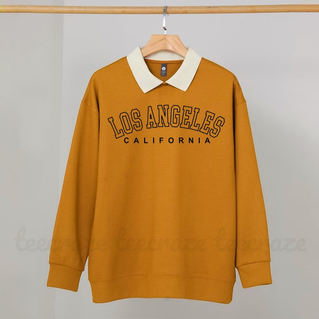 YELLOW COLLAR SWEATSHIRT LOSS ANGELES