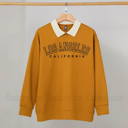 YELLOW COLLAR SWEATSHIRT LOSS ANGELES
