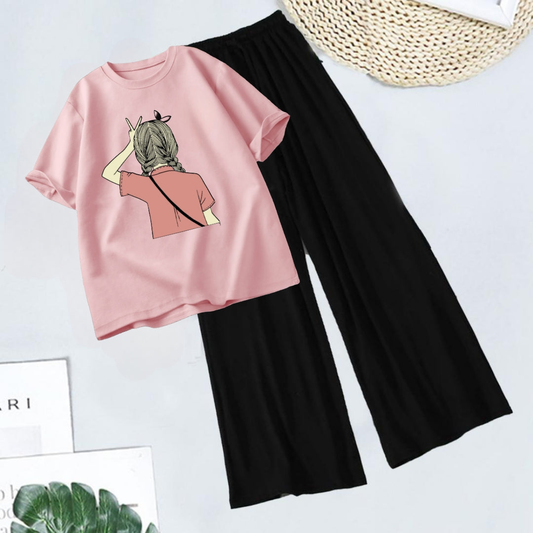 BLACK FLAPPER - PINK TEE MEETING YOU