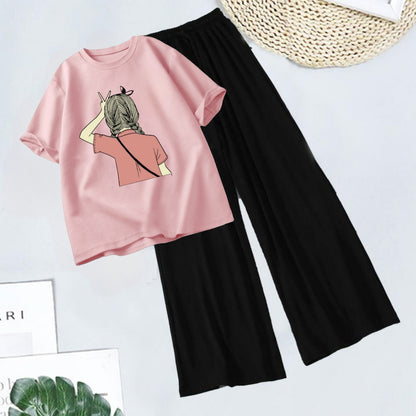 BLACK FLAPPER - PINK TEE MEETING YOU