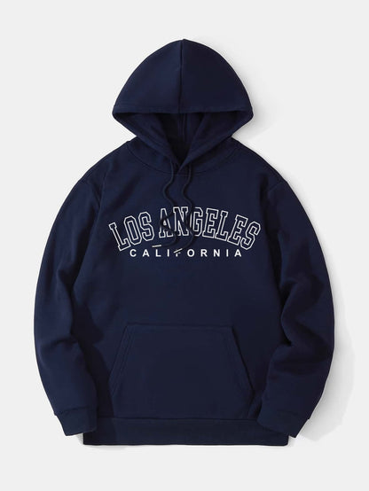NAVY BLUE HOODIE LOSS ANGELES