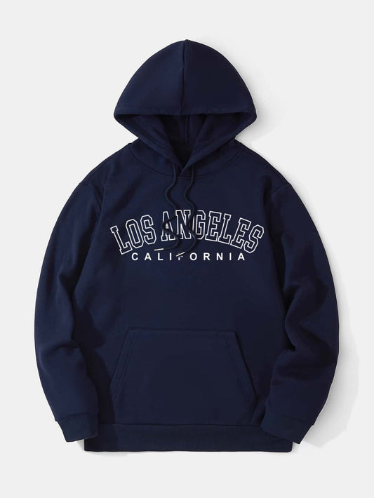NAVY BLUE HOODIE LOSS ANGELES