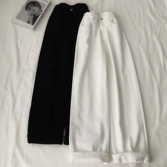 PACK OF 2 BLACK AND WHITE JEANS