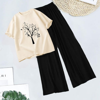 BLACK FLAPPER - BEIGE TEE NEW TREE