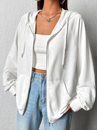 Basic White  Zipper - White inner