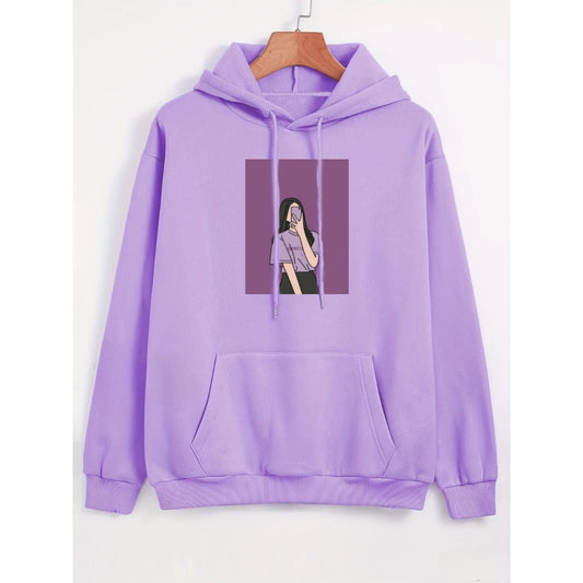 UNISEX LILAC HOODIE SELFIE GIRL