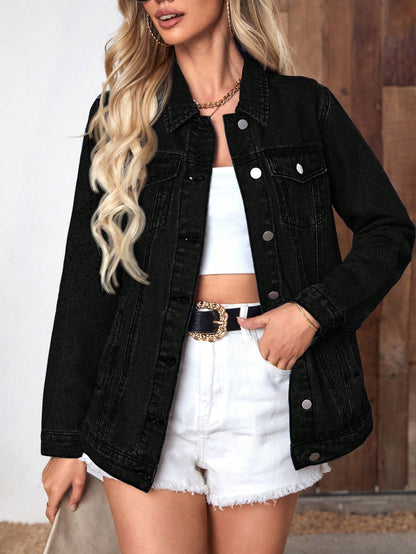 BLACK DENIM JACKET