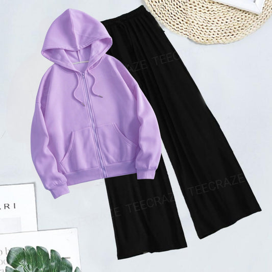 LILAC  ZIPPER - BLACK FLAPPER