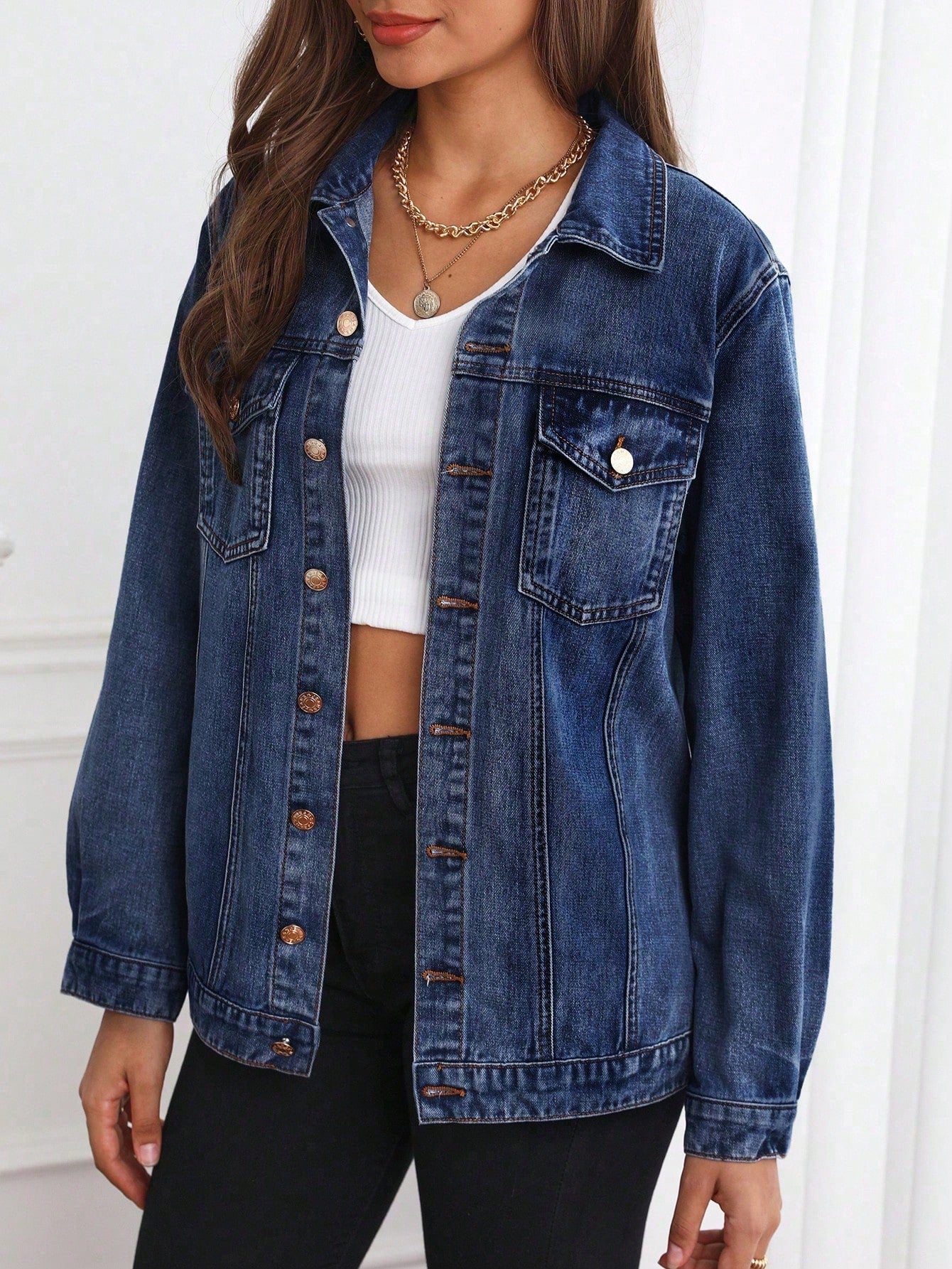 DARK BLUE DENIM JACKET