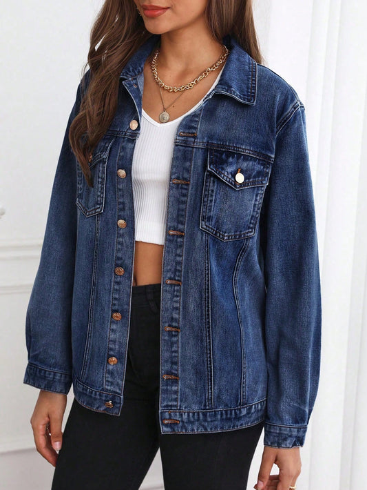 DARK BLUE DENIM JACKET